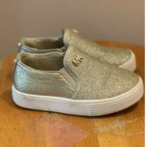 Toddler Gold Sparkle Glitter Loafer Sneaker